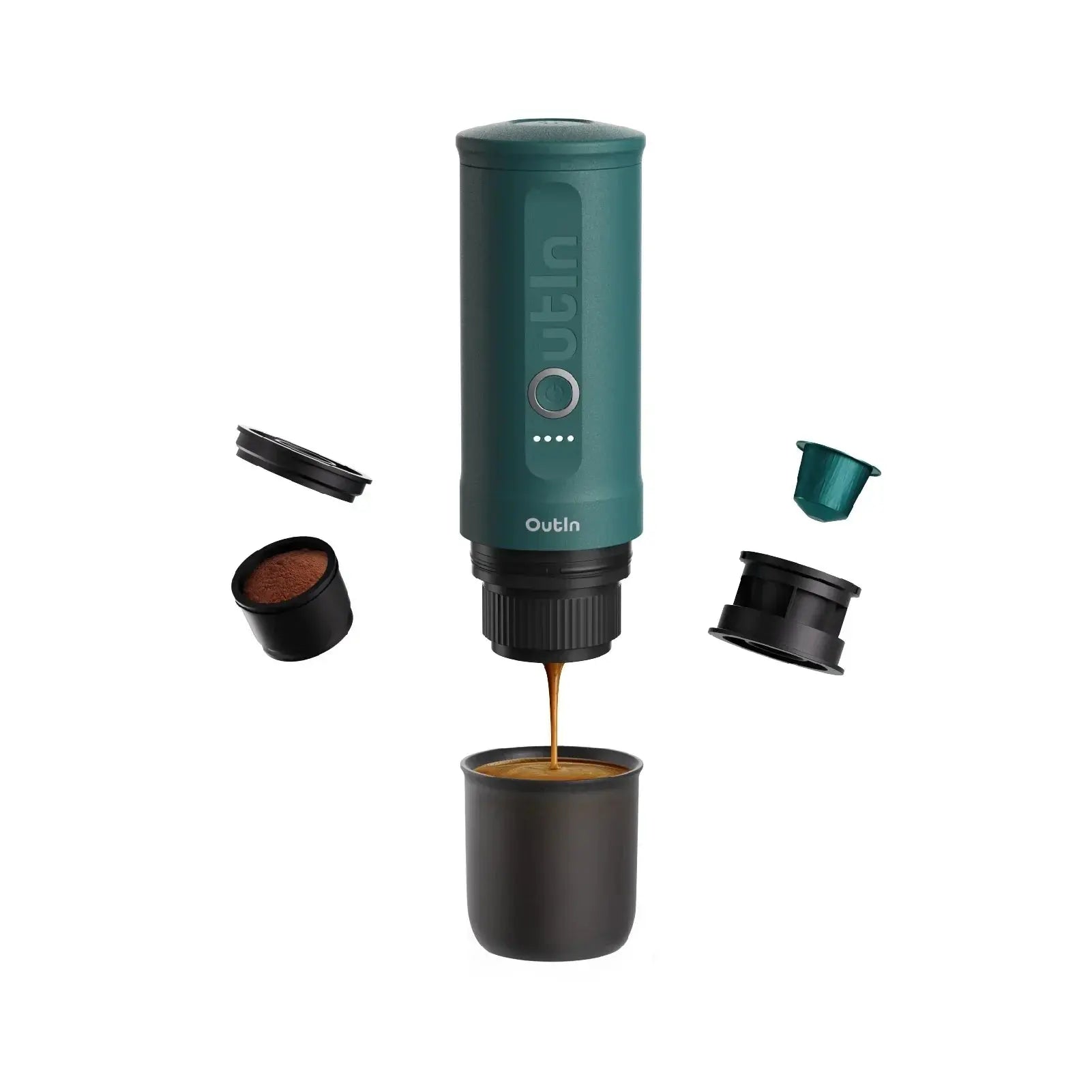 Nano Portable Espresso Machine (OutIn Teal) OutIn