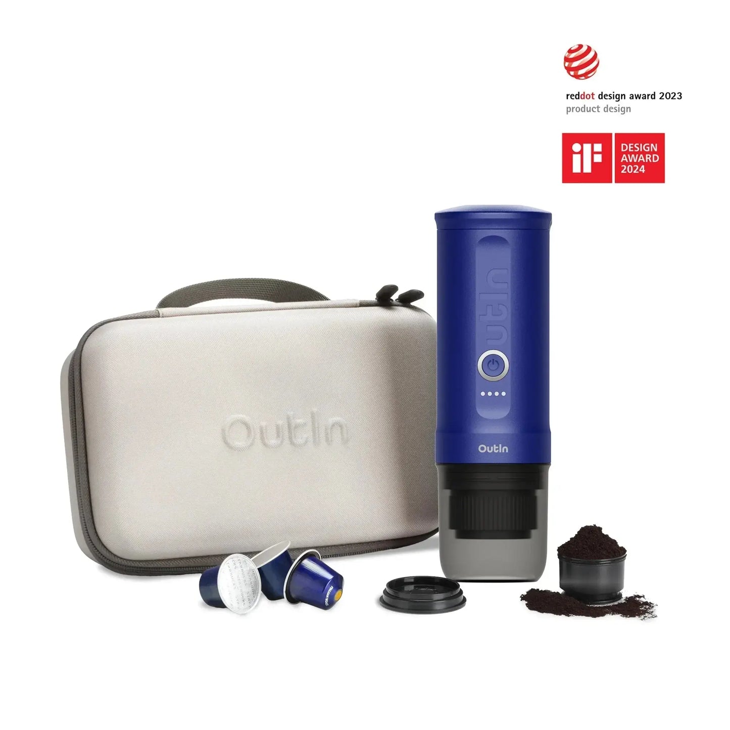 Nano Portable Espresso Machine Set (Ocean Blue) OutIn