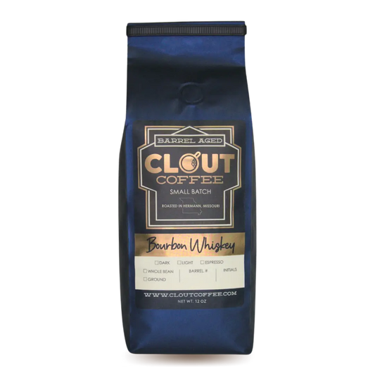 BOURBON WHISKEY BARREL AGED | 12OZ Clout Coffee