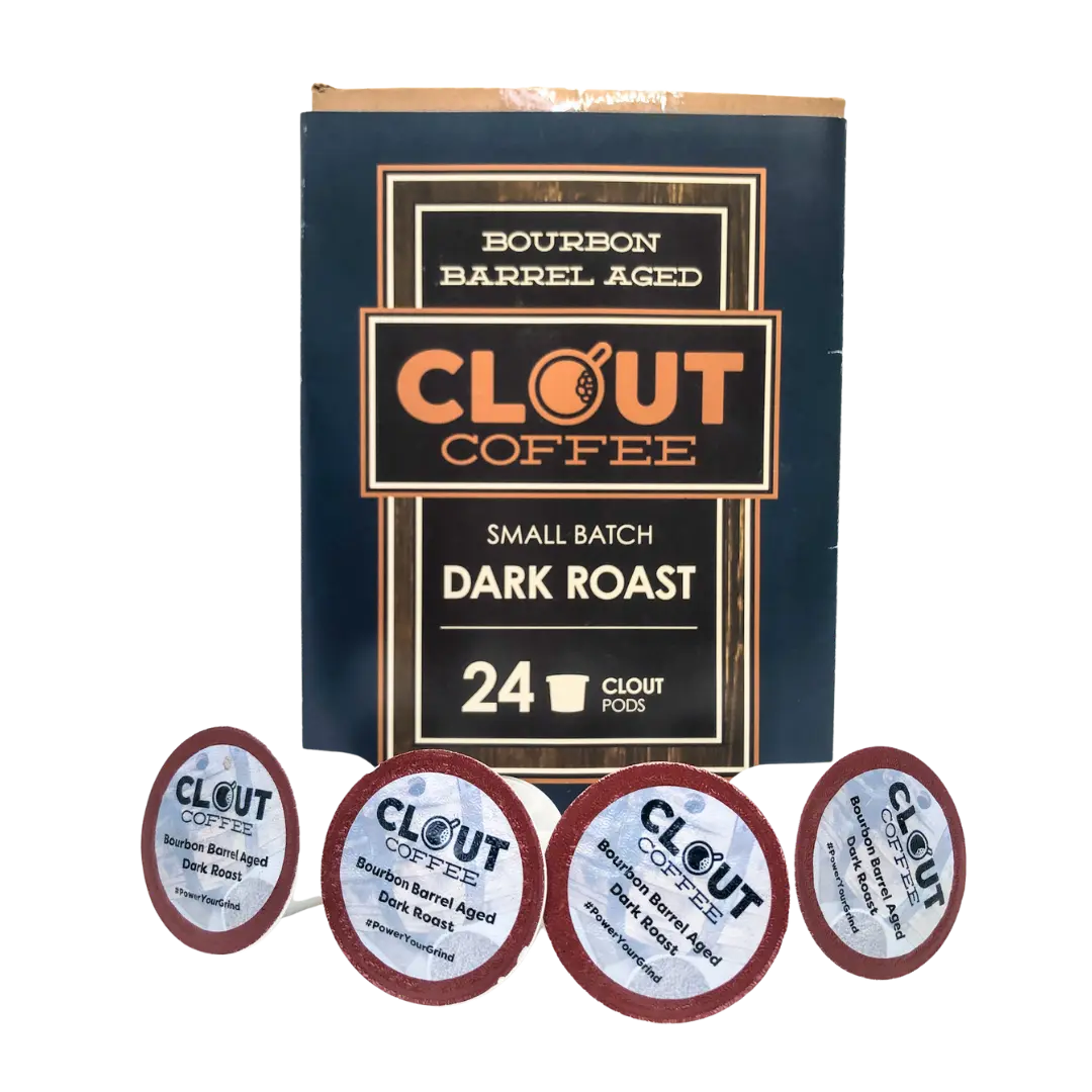 Bourbon Barrel Aged | Clout Pods | 24ct Clout Coffee