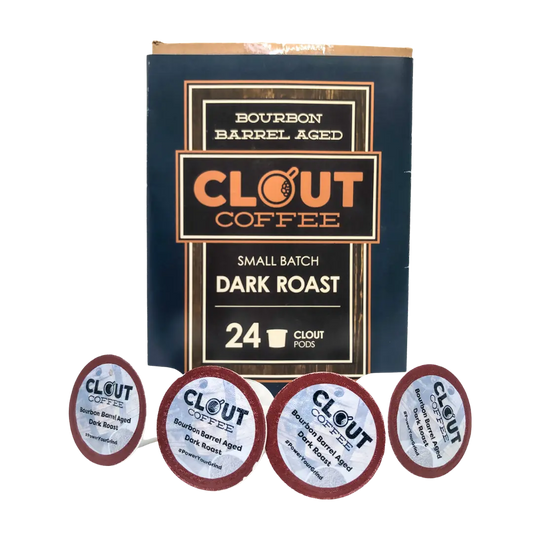Bourbon Barrel Aged | Clout Pods | 24ct Clout Coffee