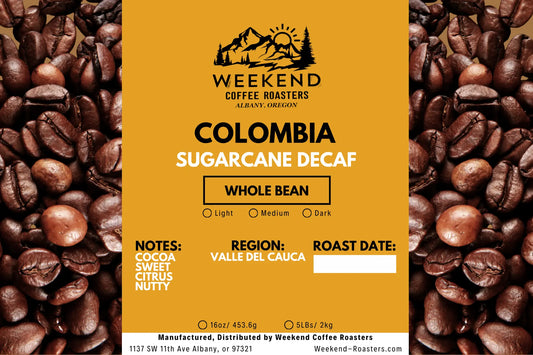 Colombia: Sugarcane Decaf Weekend Coffee Roasters