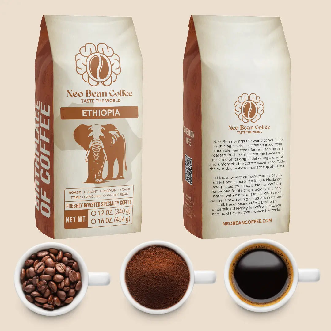 Ethiopian Freshly Roasted Single-Origin Specialty Coffee NeoBean