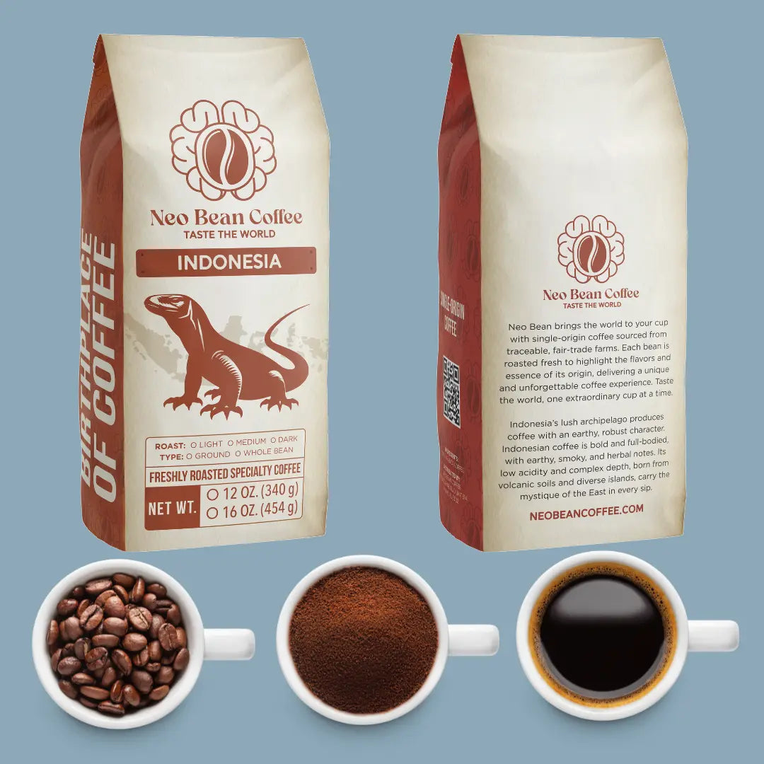 Indonesia Freshly Roasted Single-Origin Specialty Coffee - Bali Wet Hulled NeoBean