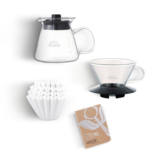 Kalita Wave 185 Pro Pour Over Coffee Kit - Glass Espresso Parts