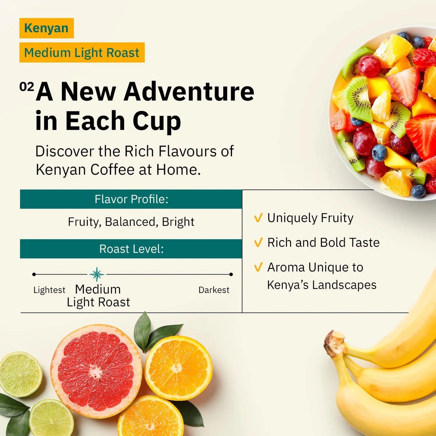 Kochere Coffee Kenyan Nyeri Embu AB Medium-Light Roast - Lemon, Blackberry Notes Kochere Coffee Co.