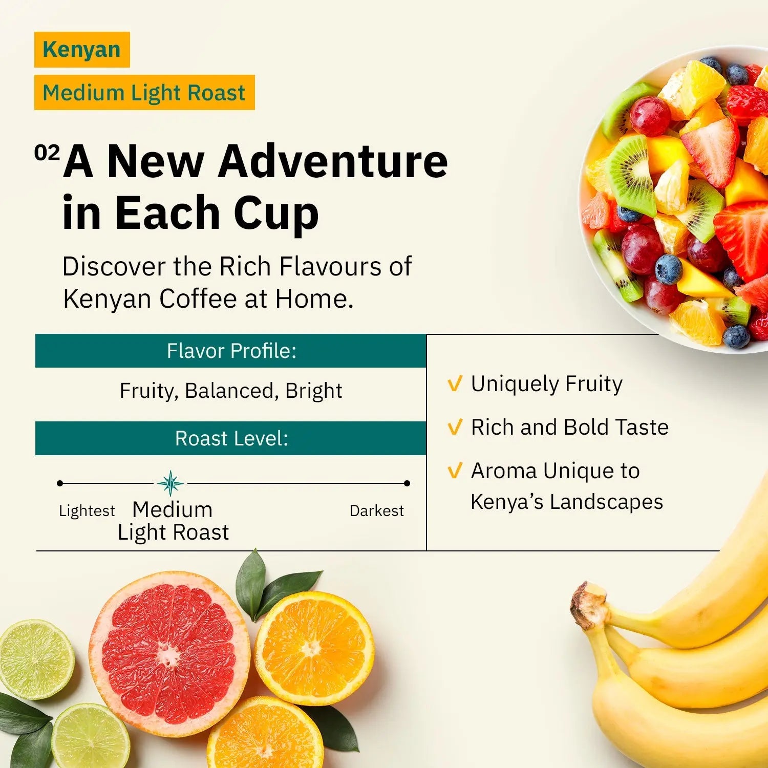Kochere Coffee Kenyan Nyeri Embu AB Medium-Light Roast - Lemon, Blackberry Notes Kochere Coffee Co.