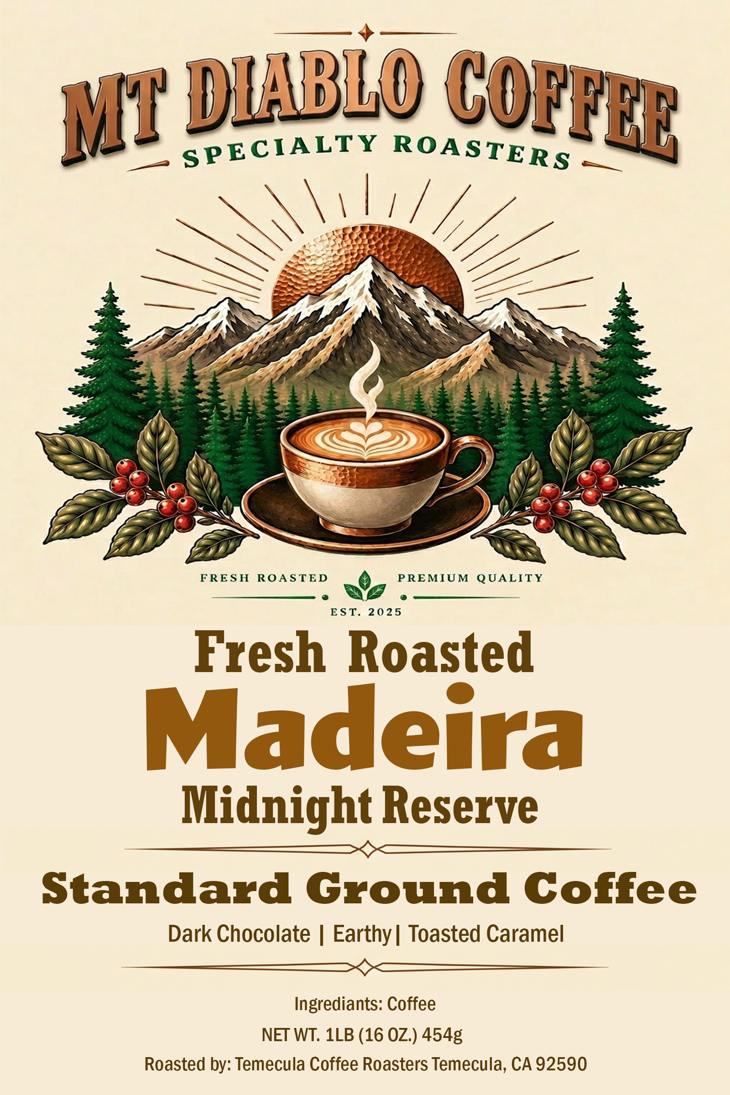 Madeira Midnight Reserve | Dark Roast Trail Post 32 | Mt. Diablo Coffee Mt. Diablo Coffee and Gear