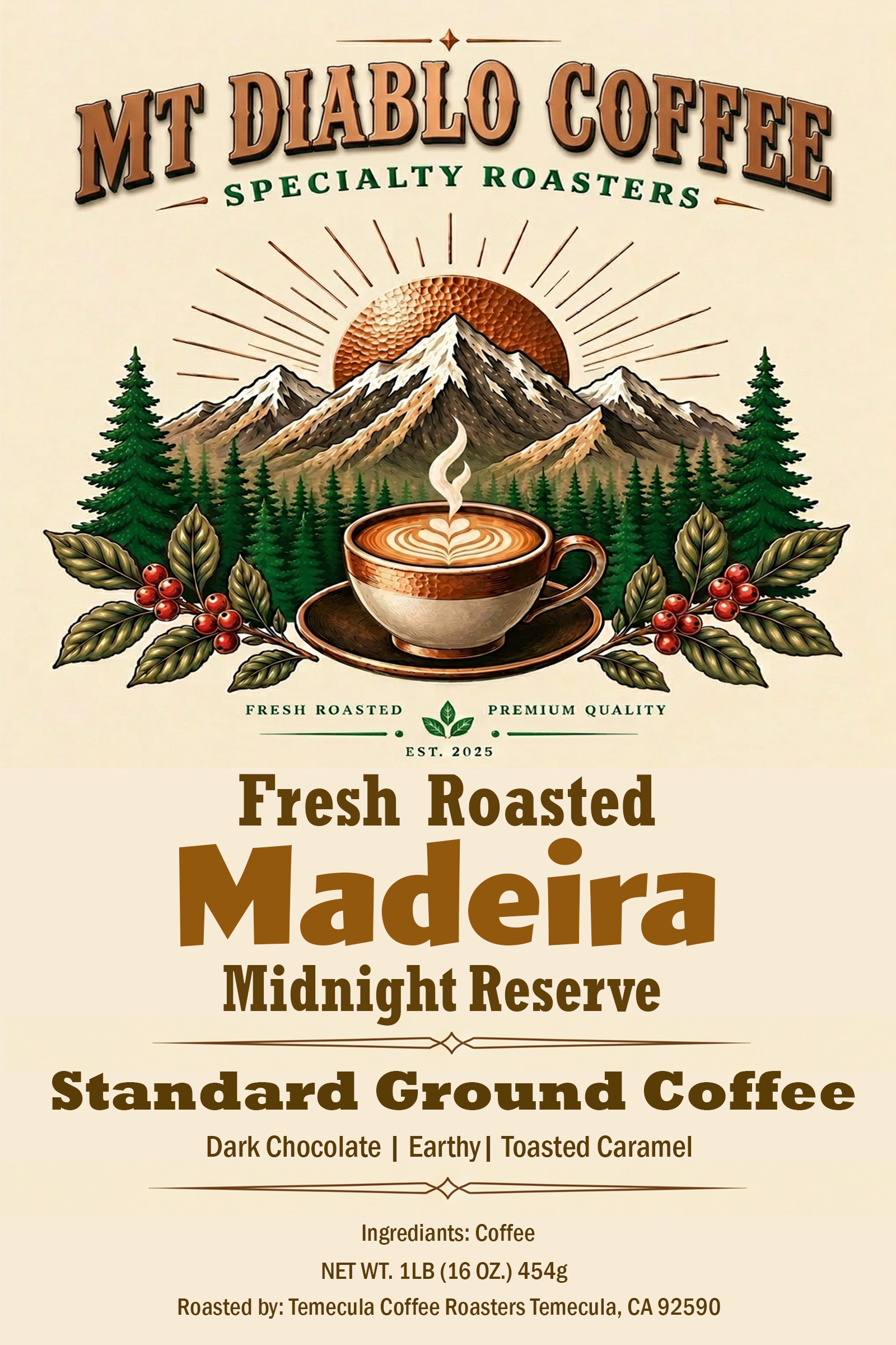Madeira Midnight Reserve | Dark Roast Trail Post 32 | Mt. Diablo Coffee Mt. Diablo Coffee and Gear