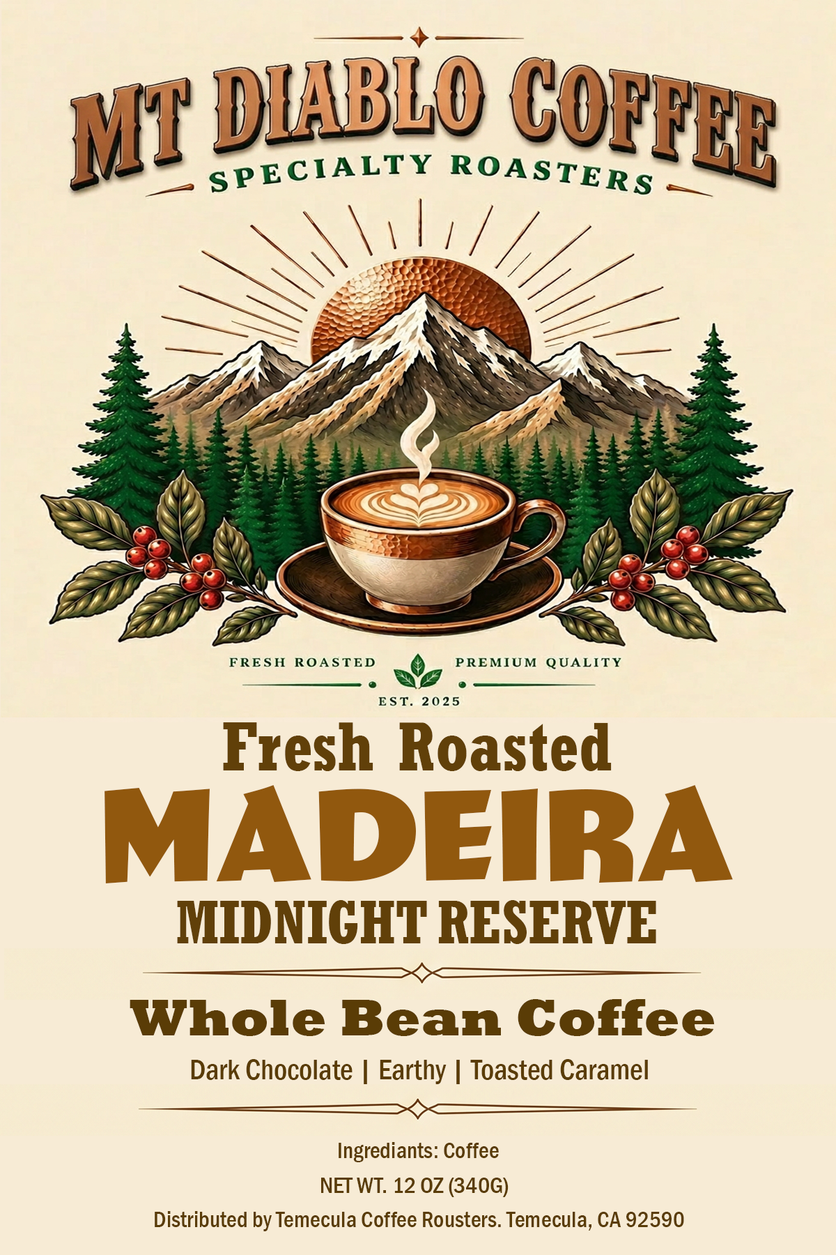 Madeira Midnight Reserve | Dark Roast Trail Post 32 | Mt. Diablo Coffee Mt. Diablo Coffee and Gear