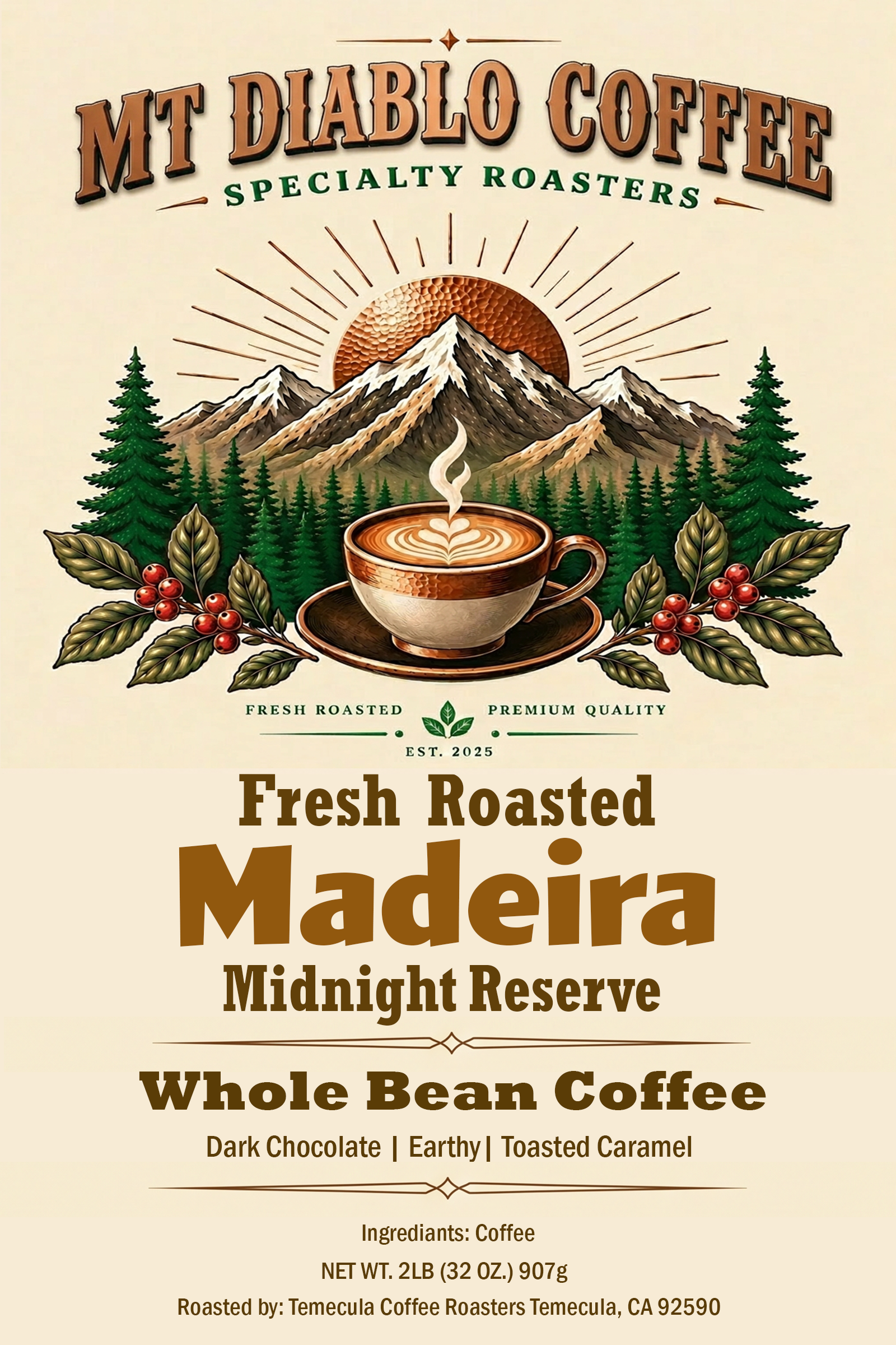 Madeira Midnight Reserve | Dark Roast Trail Post 32 | Mt. Diablo Coffee Mt. Diablo Coffee and Gear