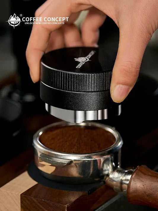 Vertical Striped Gravity Espresso Distributor - Stainless Steel Self-Leveling Tool 51/53/58mm From $16 COFFEECONCEPT