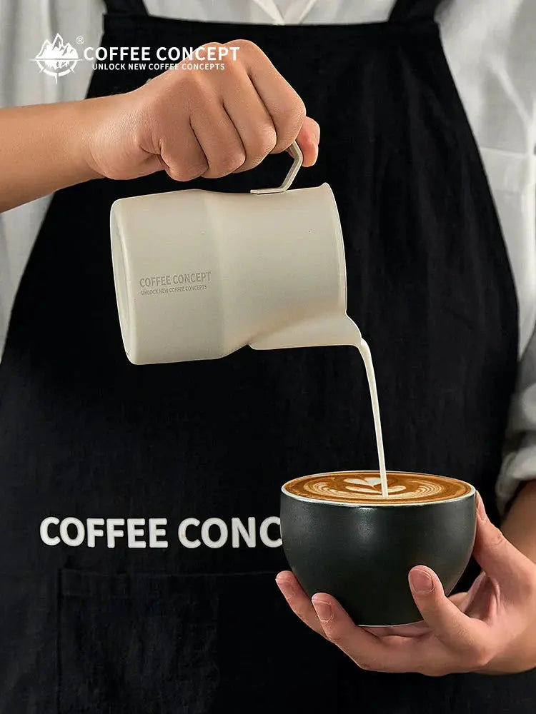 Best Milk Pitcher for Latte Art Beginners - Bell Shape 350ml/500ml Frothing Jug Under $15 COFFEECONCEPT