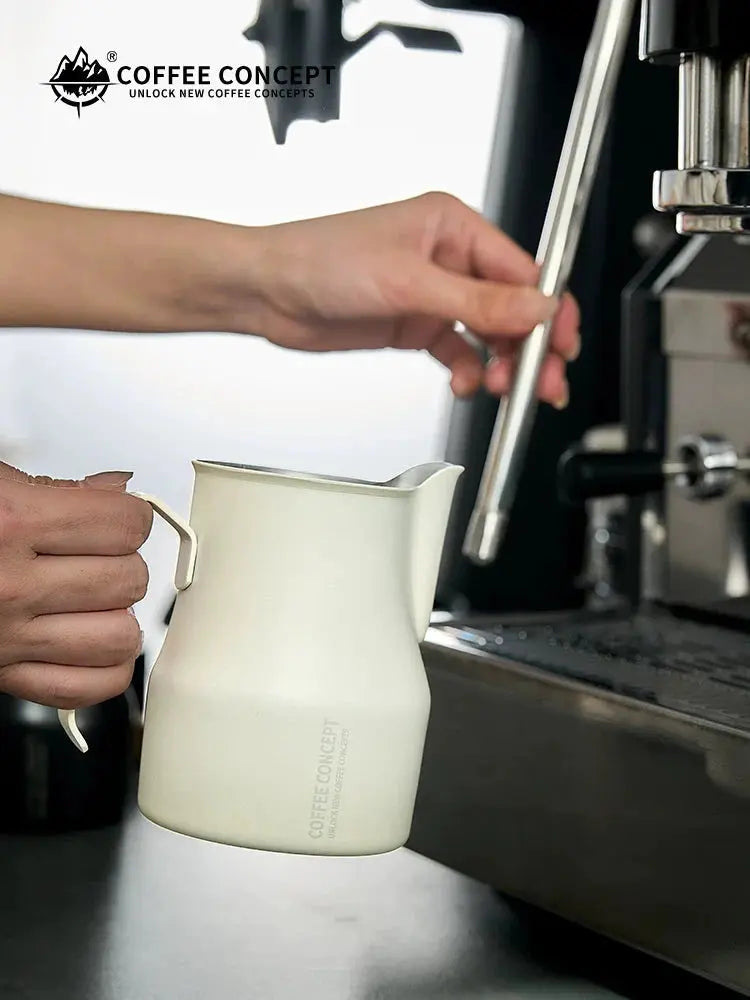 Best Milk Pitcher for Latte Art Beginners - Bell Shape 350ml/500ml Frothing Jug Under $15 COFFEECONCEPT