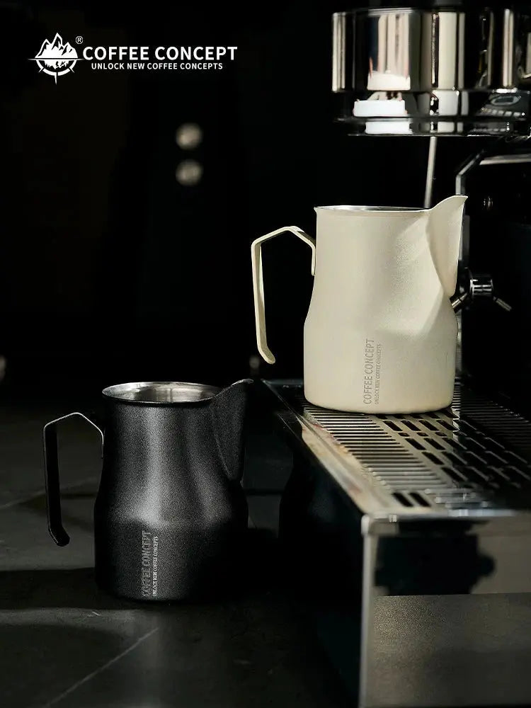 Best Milk Pitcher for Latte Art Beginners - Bell Shape 350ml/500ml Frothing Jug Under $15 COFFEECONCEPT