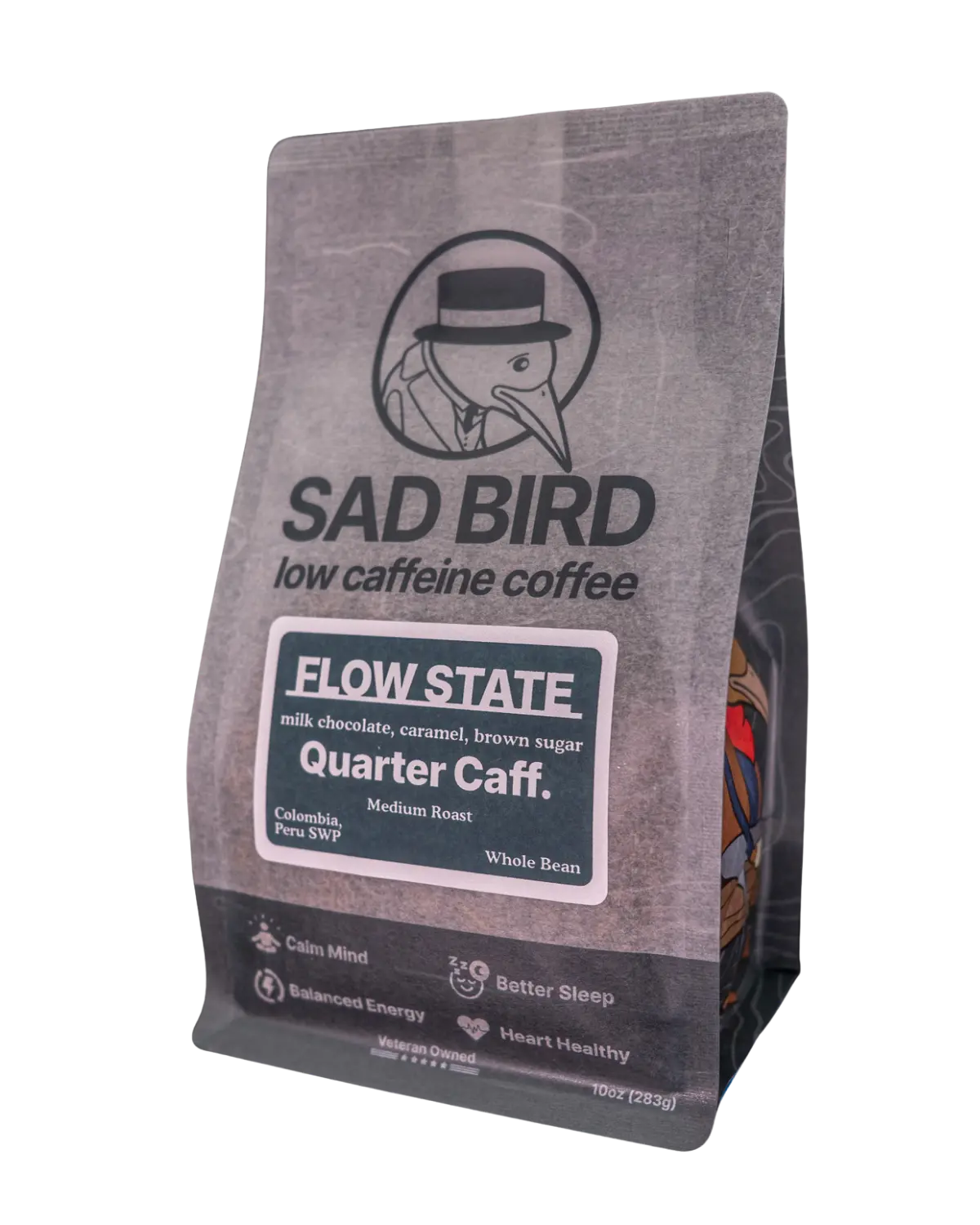 FLOW STATE · Quarter Caff · Medium Roast Sad Bird Coffee