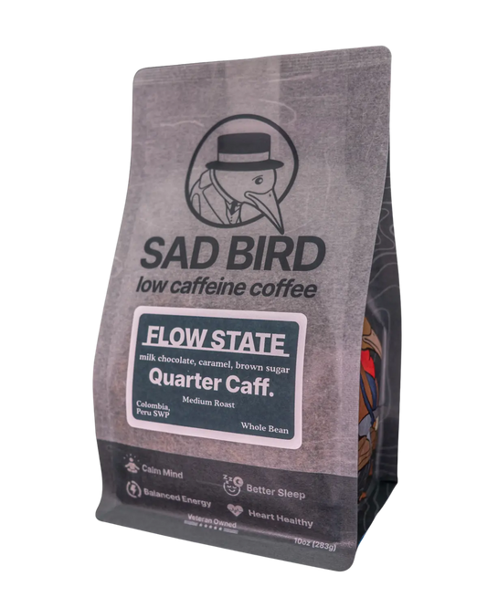 FLOW STATE · Quarter Caff · Medium Roast Sad Bird Coffee