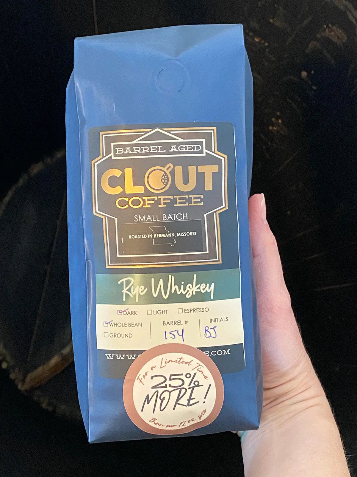 Rye Whiskey | 16oz Clout Coffee
