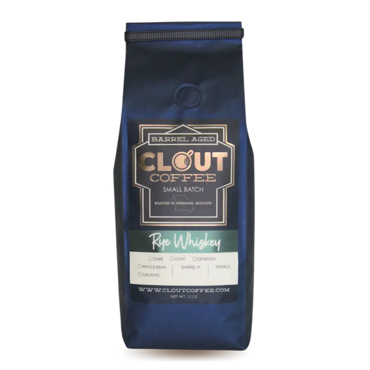 RYE WHISKEY BARREL AGED | 12OZ Clout Coffee