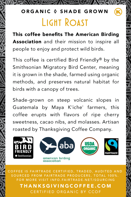 SongBird Guatemalan Thanksgiving Coffee Company