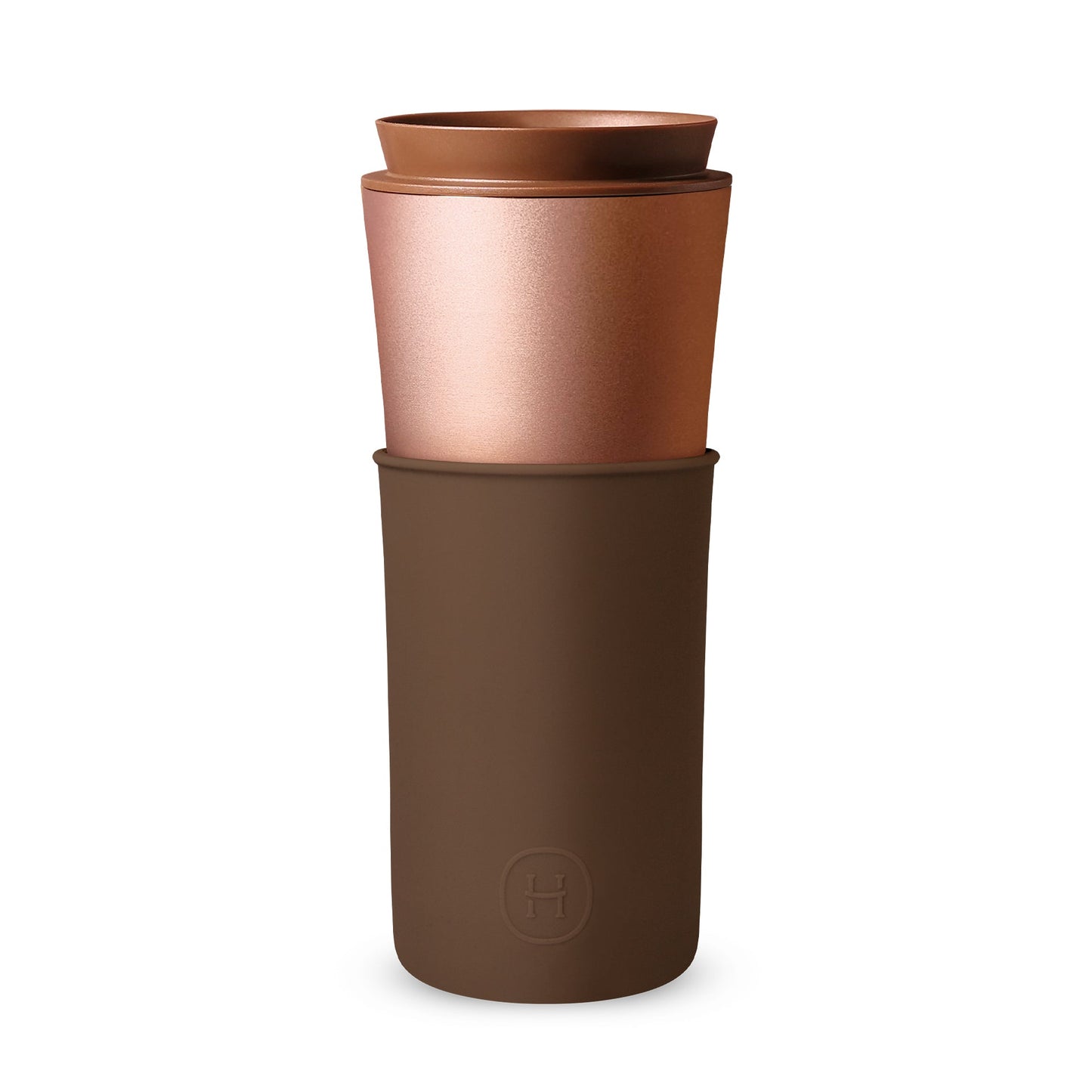 Cedar Travel Mug - Mocha 15 Oz HYDY® Reusable Water Bottles With Infuser