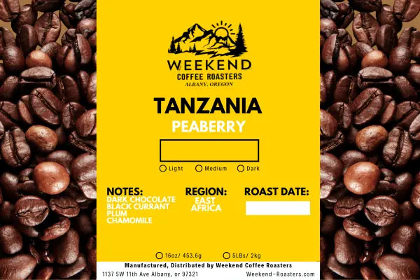 Tanzania: Peaberry Weekend Coffee Roasters