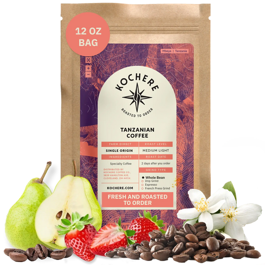 Kochere Coffee Tanzanian Mbeya AB Medium-Light Roast - Pear, Floral, Jasmine Notes Kochere Coffee Co.