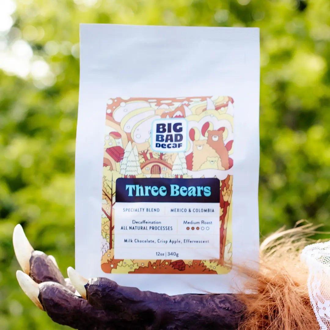 Three Bears | Signature Decaf Blend | Colombia & Mexico | Naturally Decaffeinated Big Bad Decaf