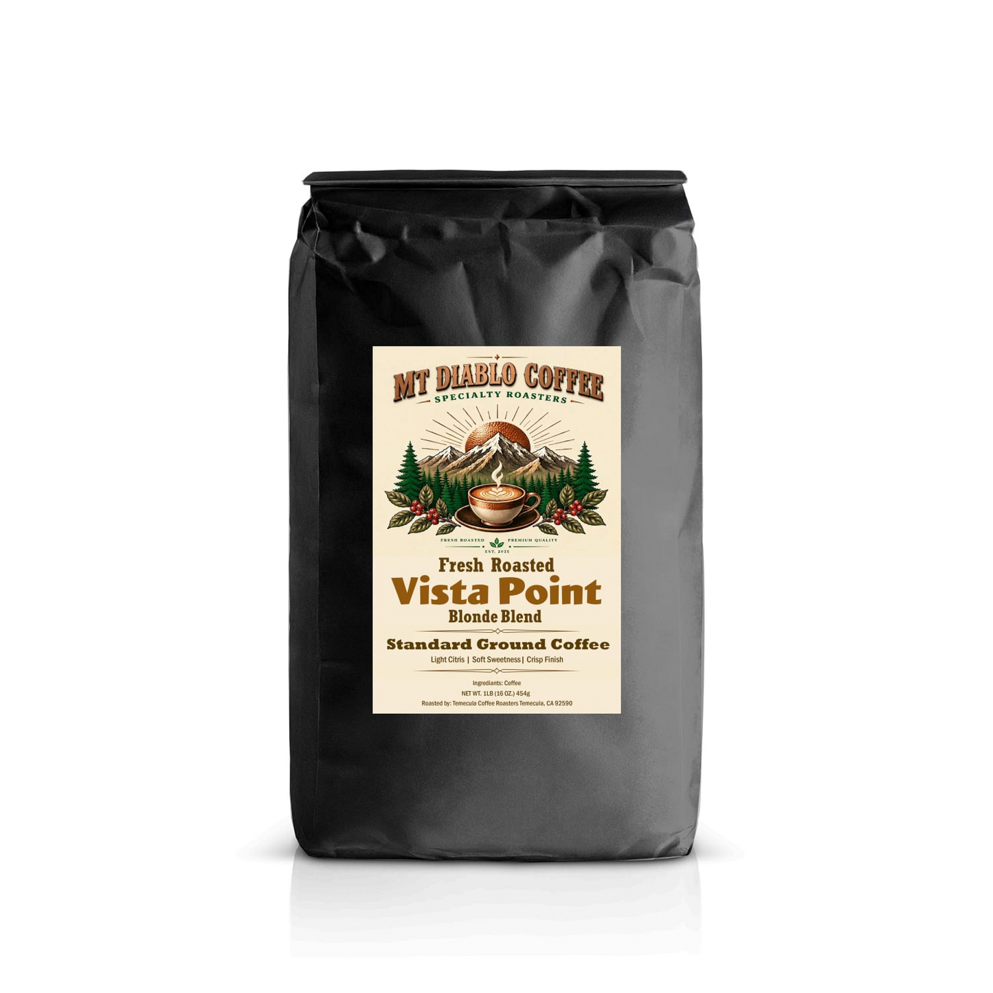 Vista Point Blonde | Light Roast | Mt. Diablo Coffee or Ridgeline Pour over Kit Mt. Diablo Coffee and Gear