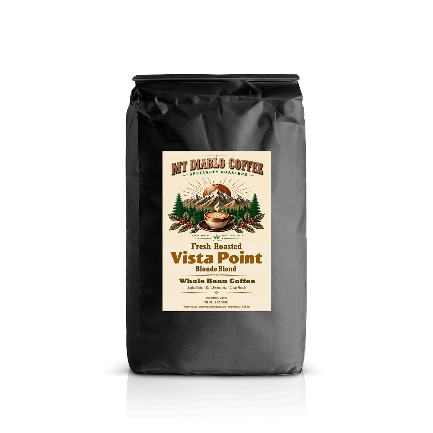 Vista Point Blonde | Light Roast | Mt. Diablo Coffee or Ridgeline Pour over Kit Mt. Diablo Coffee and Gear