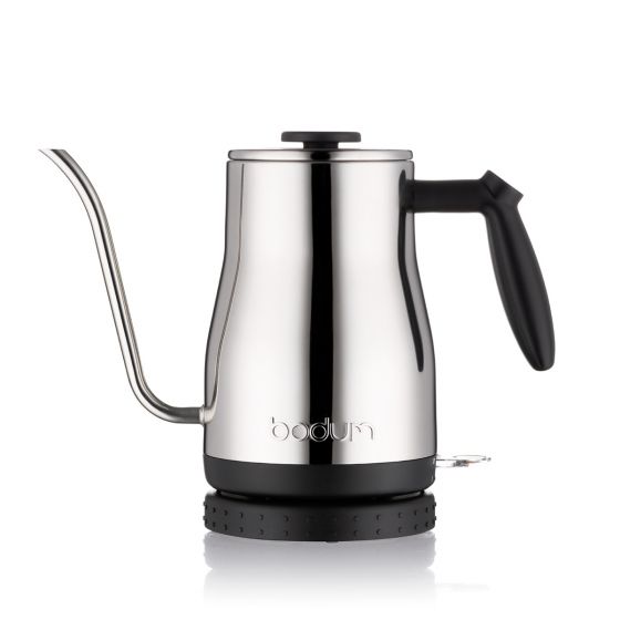 Bodum Bistro Gooseneck Electric Water Kettle, 1.0l Shiny T.M. Ward Coffee Company