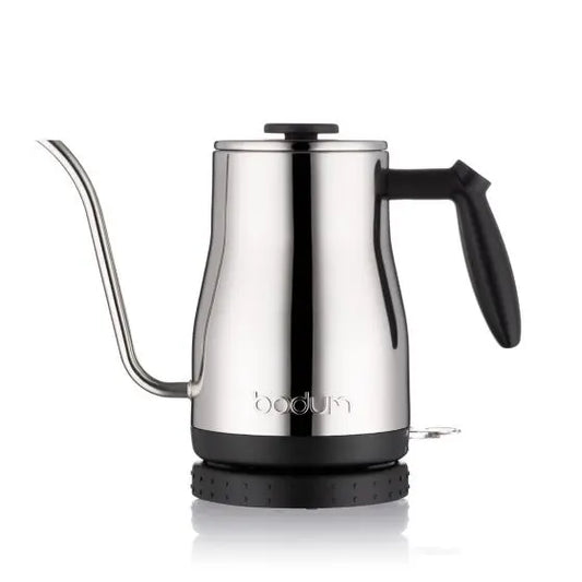 Bodum Bistro Gooseneck Electric Water Kettle, 1.0l Shiny T.M. Ward Coffee Company