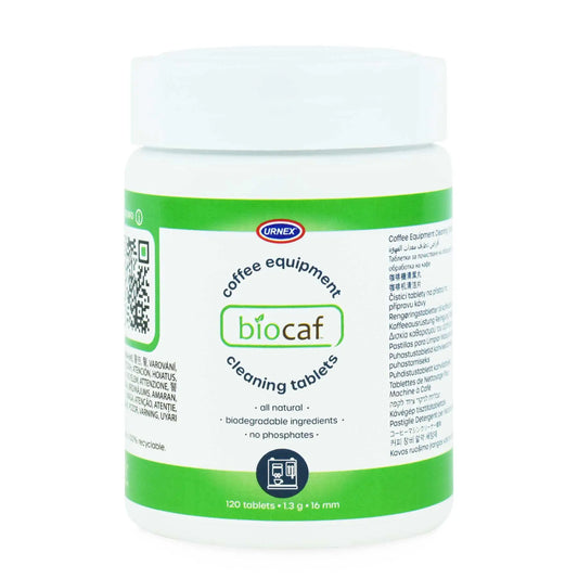 Urnex Biocaf Coffee Equipment Cleaning Tablets – 120 Count Espresso Parts