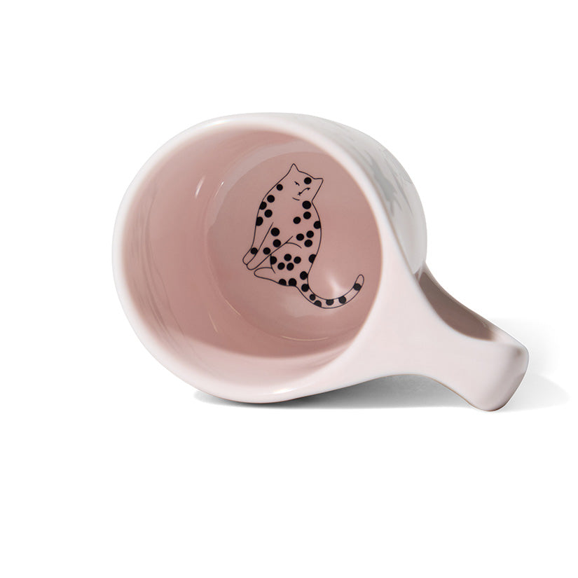 notNeutral x Katya Krasnova Lino Coffee Mug (10oz) - Cats & Tats Pink Espresso Parts