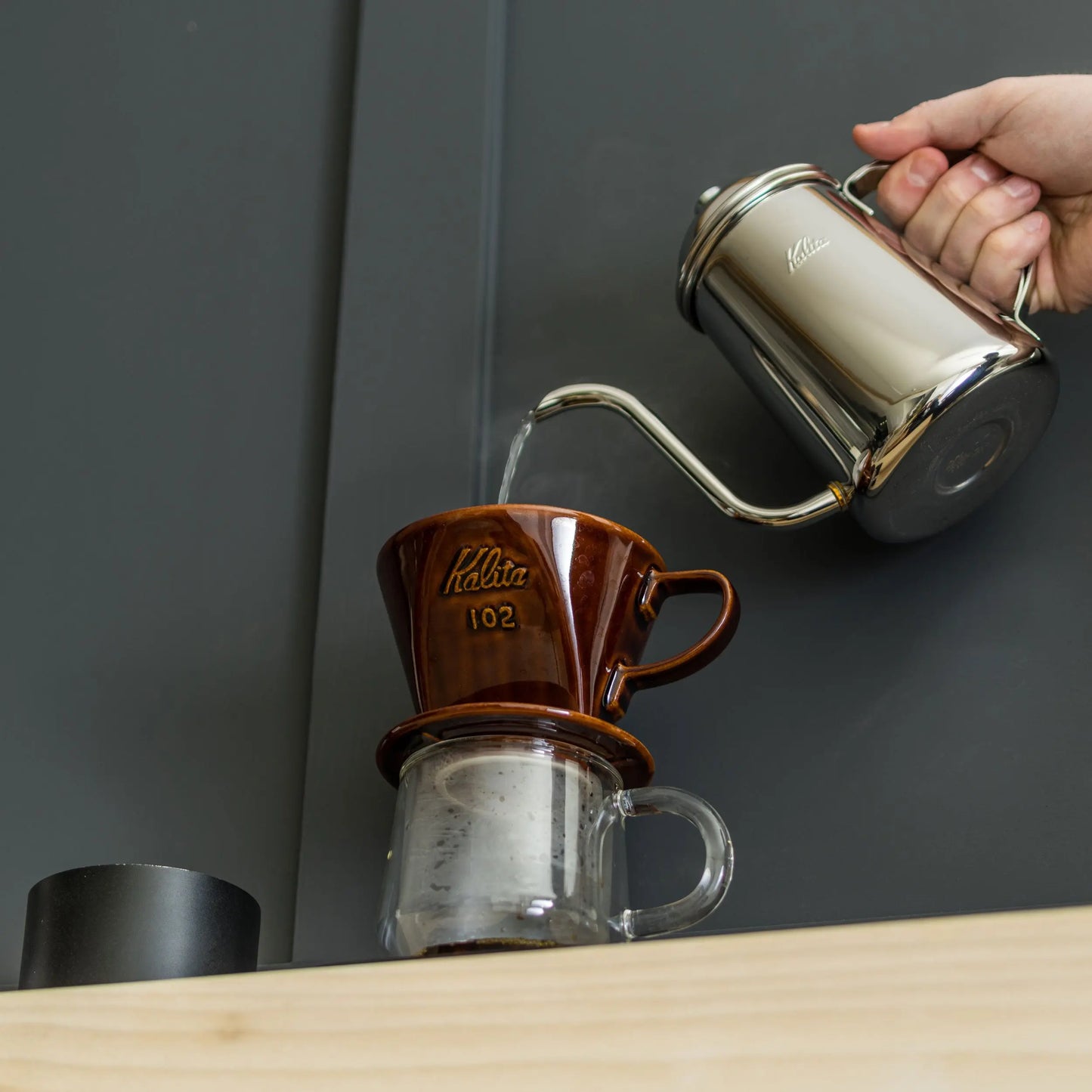 Kalita Style 102 Ceramic Coffee Dripper - Brown Espresso Parts