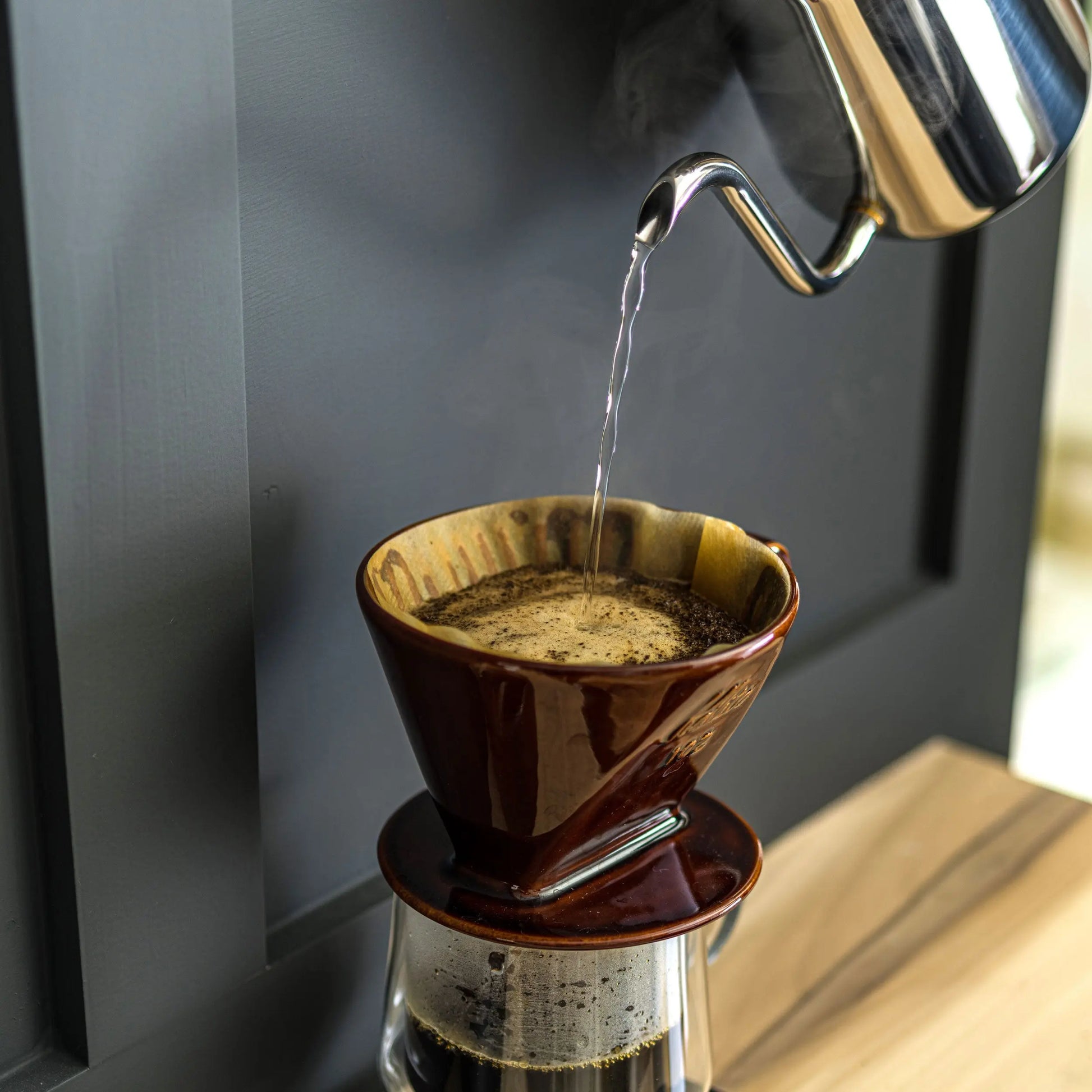 Kalita Style 102 Ceramic Coffee Dripper - Brown Espresso Parts