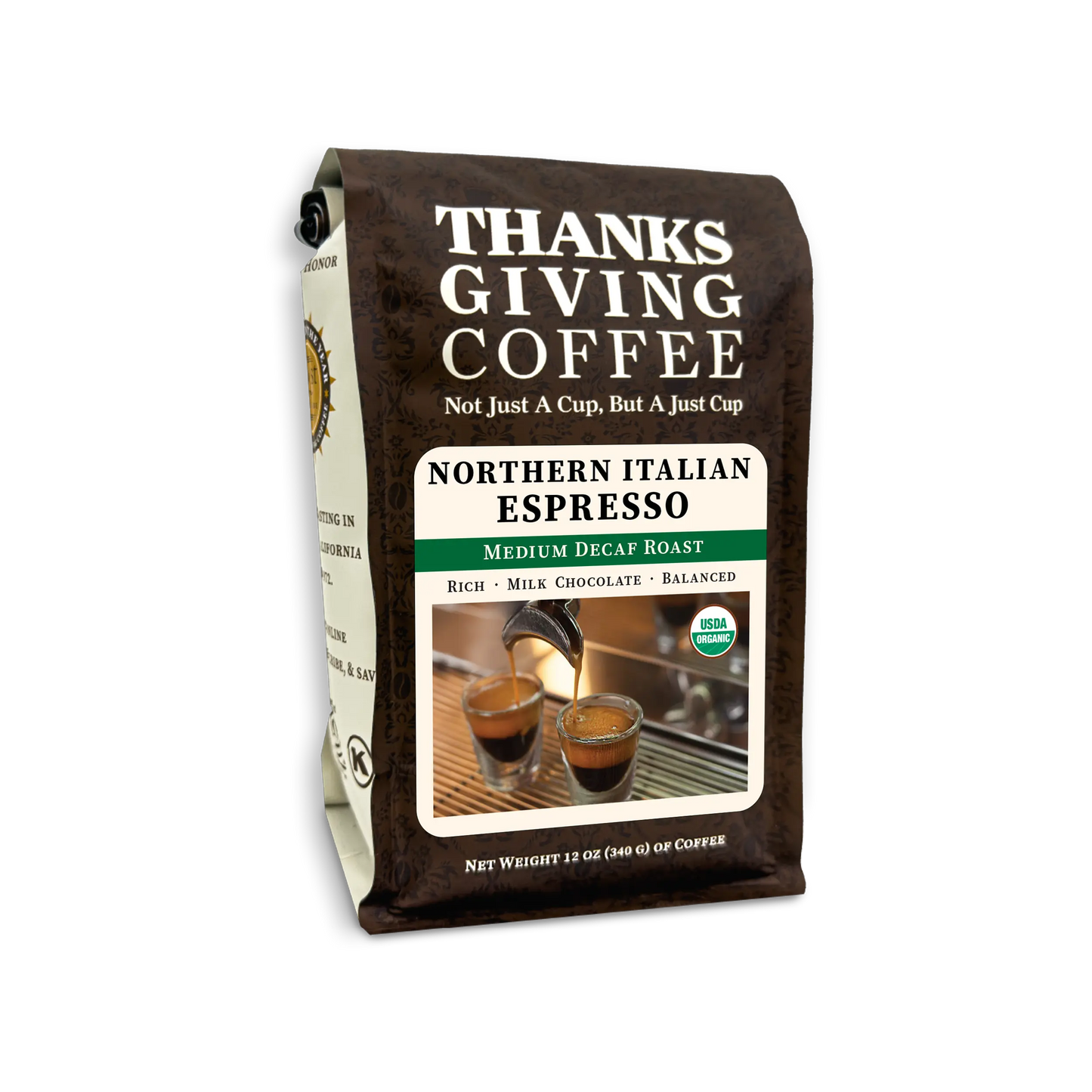 Northern Italian Style Espresso - Decaf Thanksgiving Coffee Company