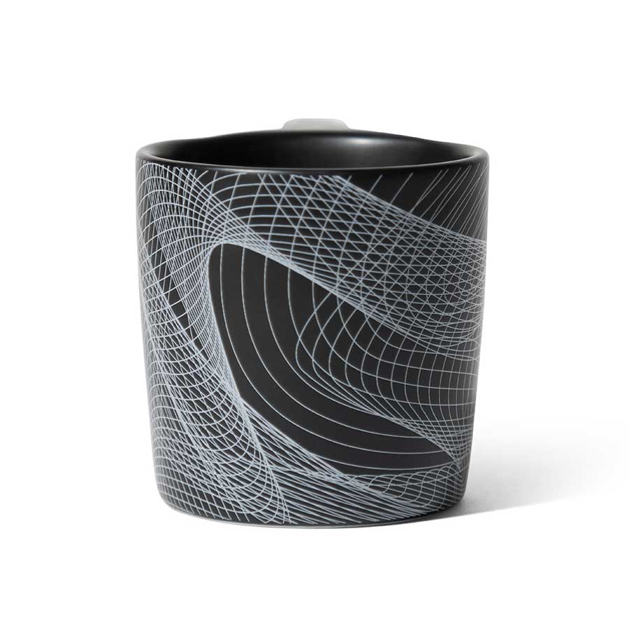notNeutral x Chaim Machlev Lino Coffee Mug (10oz) - Dots to Lines Black Espresso Parts