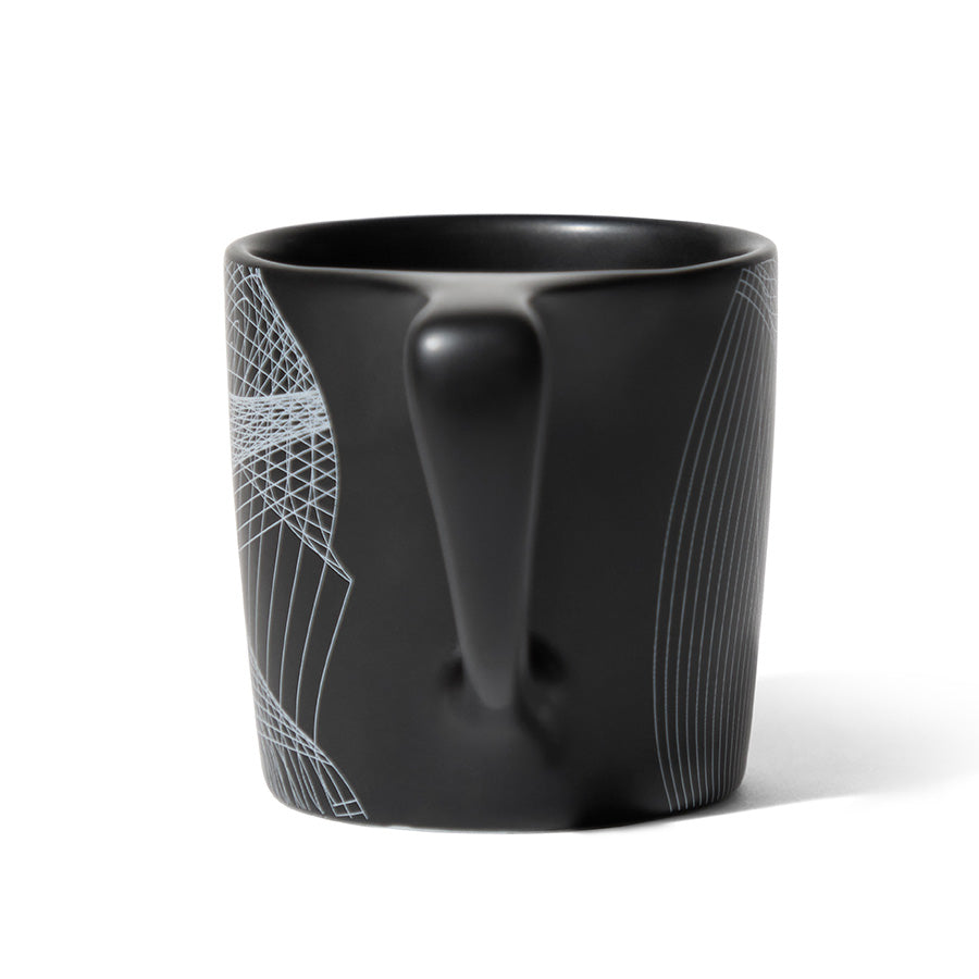 notNeutral x Chaim Machlev Lino Coffee Mug (10oz) - Dots to Lines Black Espresso Parts