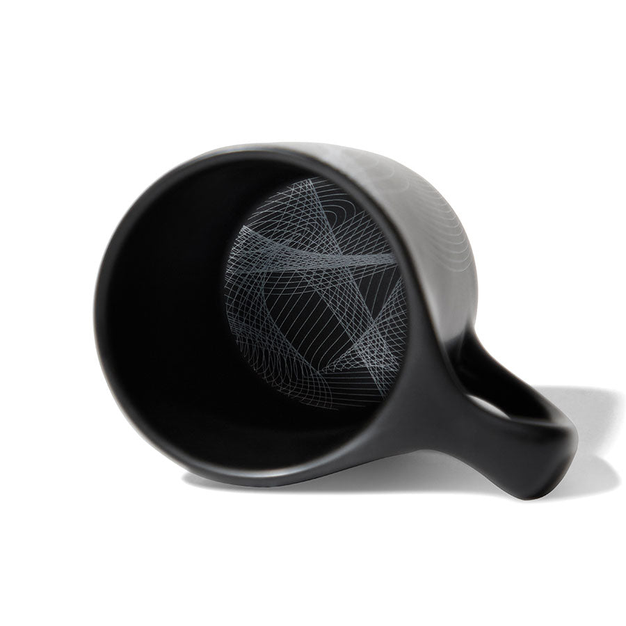 notNeutral x Chaim Machlev Lino Coffee Mug (10oz) - Dots to Lines Black Espresso Parts