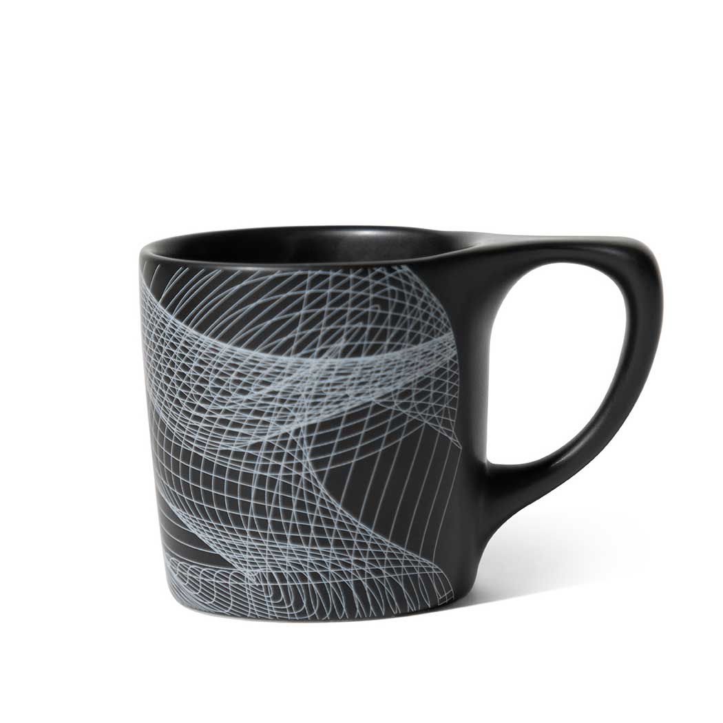 notNeutral x Chaim Machlev Lino Coffee Mug (10oz) - Dots to Lines Black Espresso Parts