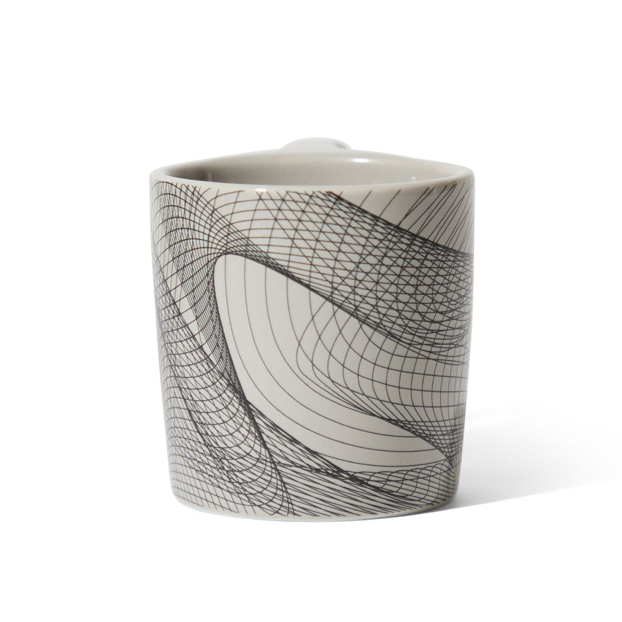 notNeutral x Chaim Machlev Lino Coffee Mug (10oz) - Dots to Lines Gray Espresso Parts