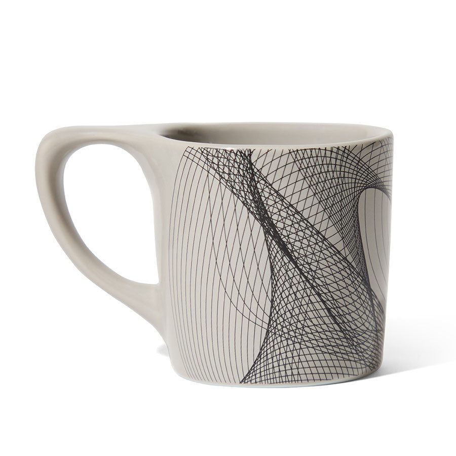 notNeutral x Chaim Machlev Lino Coffee Mug (10oz) - Dots to Lines Gray Espresso Parts