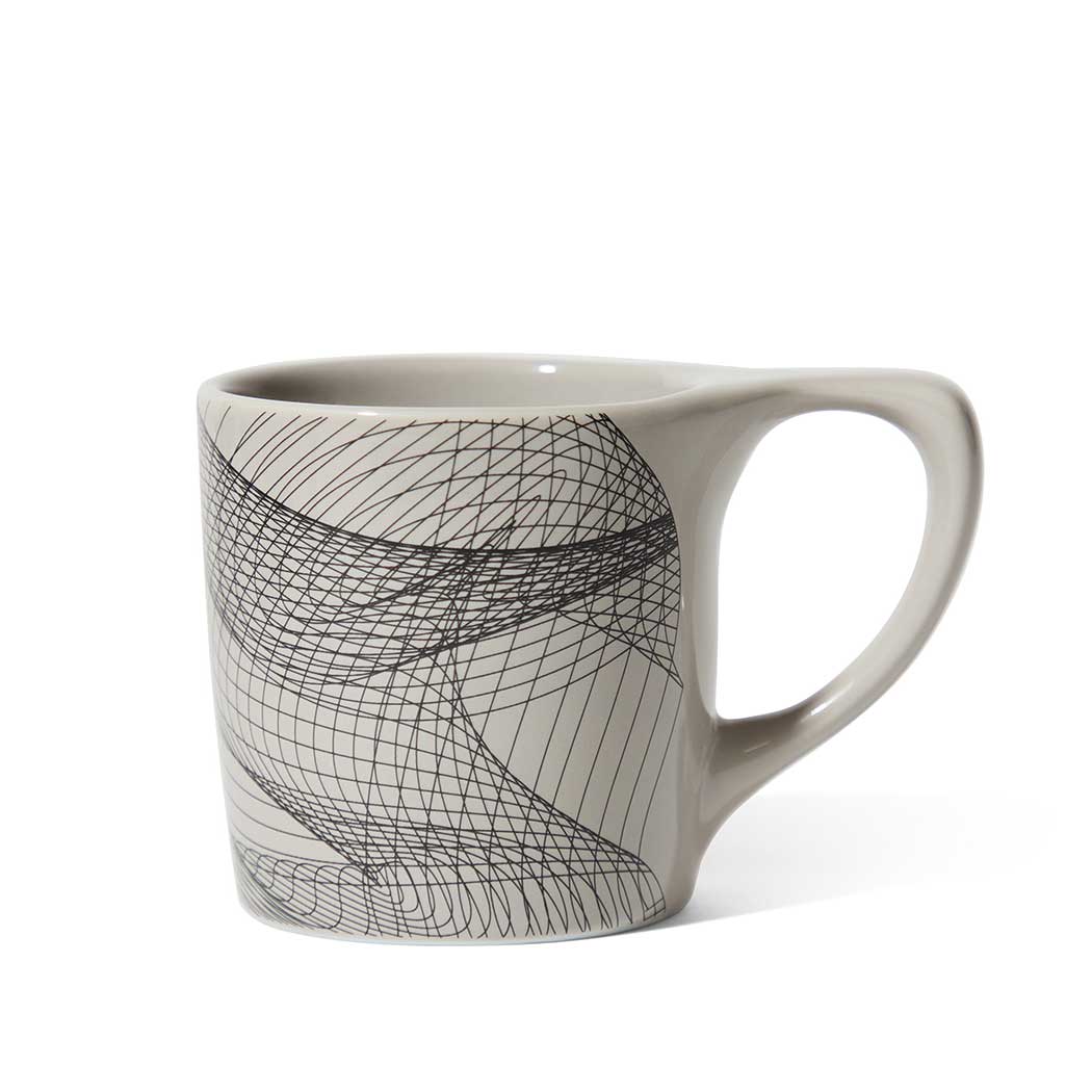 notNeutral x Chaim Machlev Lino Coffee Mug (10oz) - Dots to Lines Gray Espresso Parts