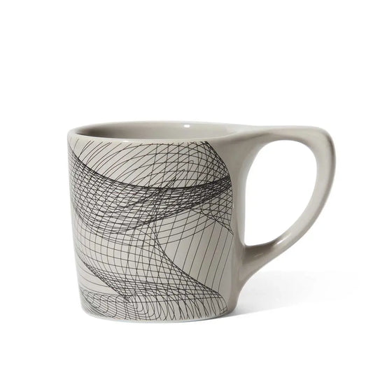notNeutral x Chaim Machlev Lino Coffee Mug (10oz) - Dots to Lines Gray Espresso Parts