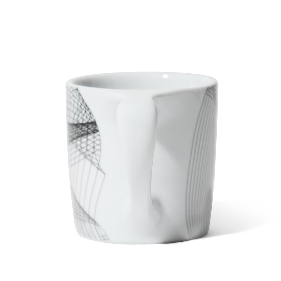 notNeutral x Chaim Machlev Lino Coffee Mug (10oz) - Dots to Lines White Espresso Parts