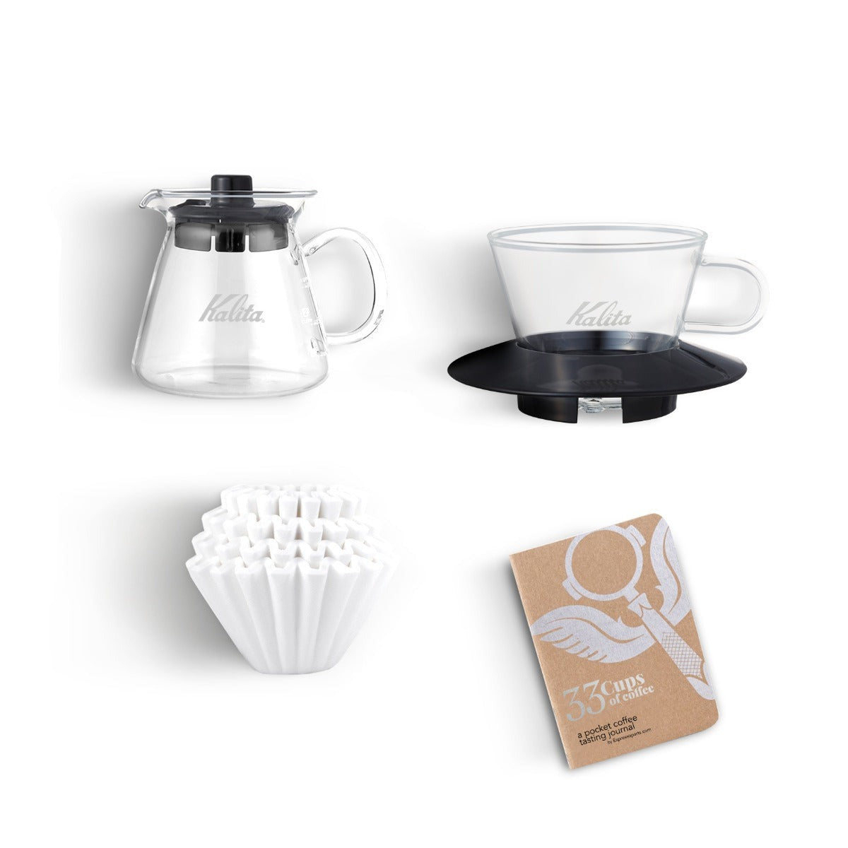 Kalita Wave 155 Pro Pour Over Coffee Kit - Glass Espresso Parts