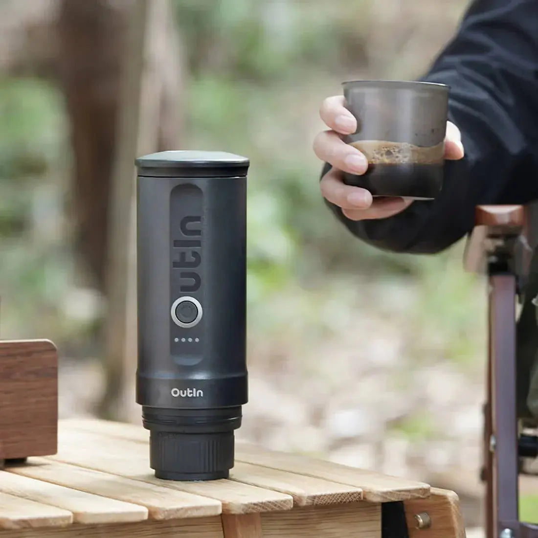 Nano Portable Espresso Machine (Space Grey) OutIn