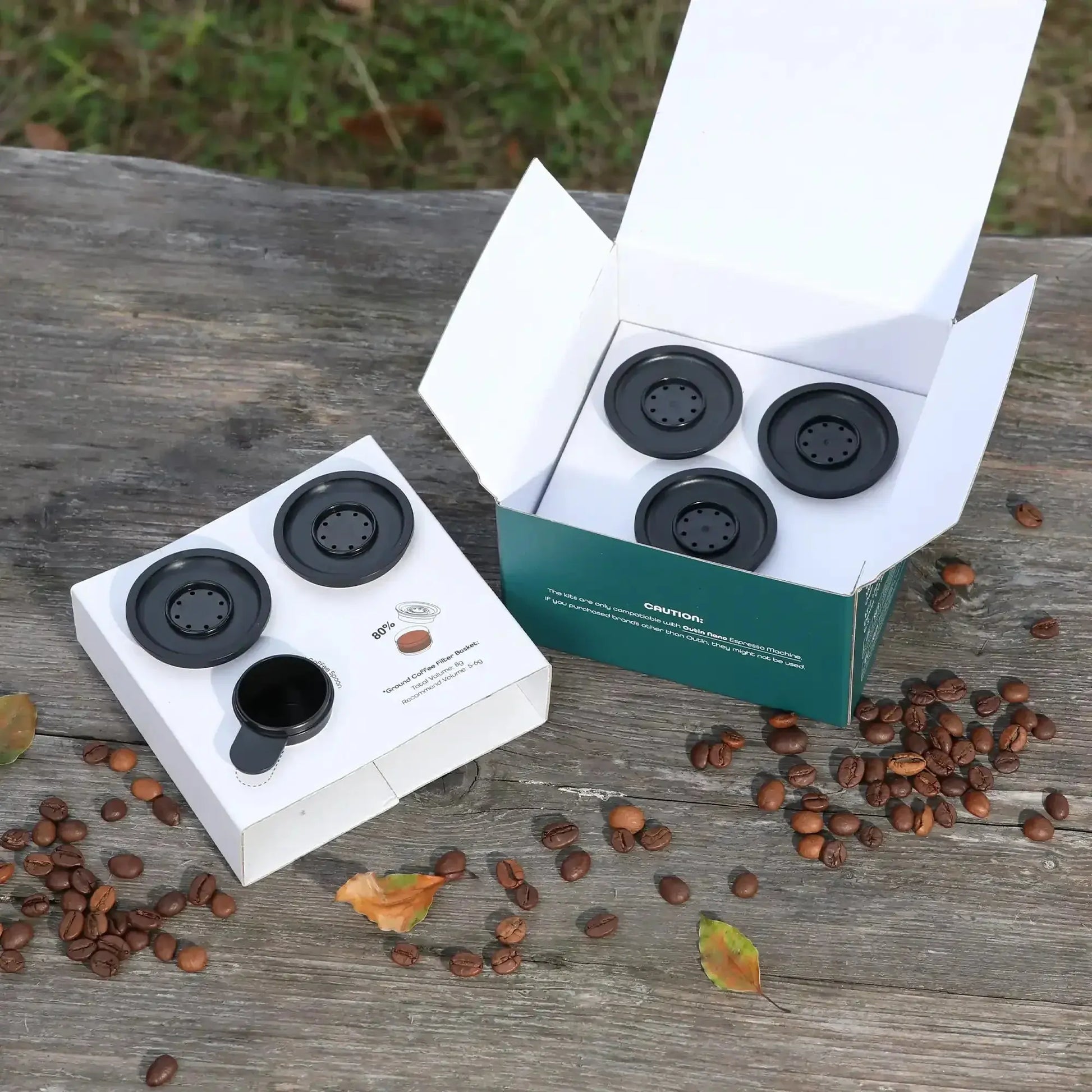 Nano Portable Espresso Machine Filter Baskets Kit (6g-8g) OutIn