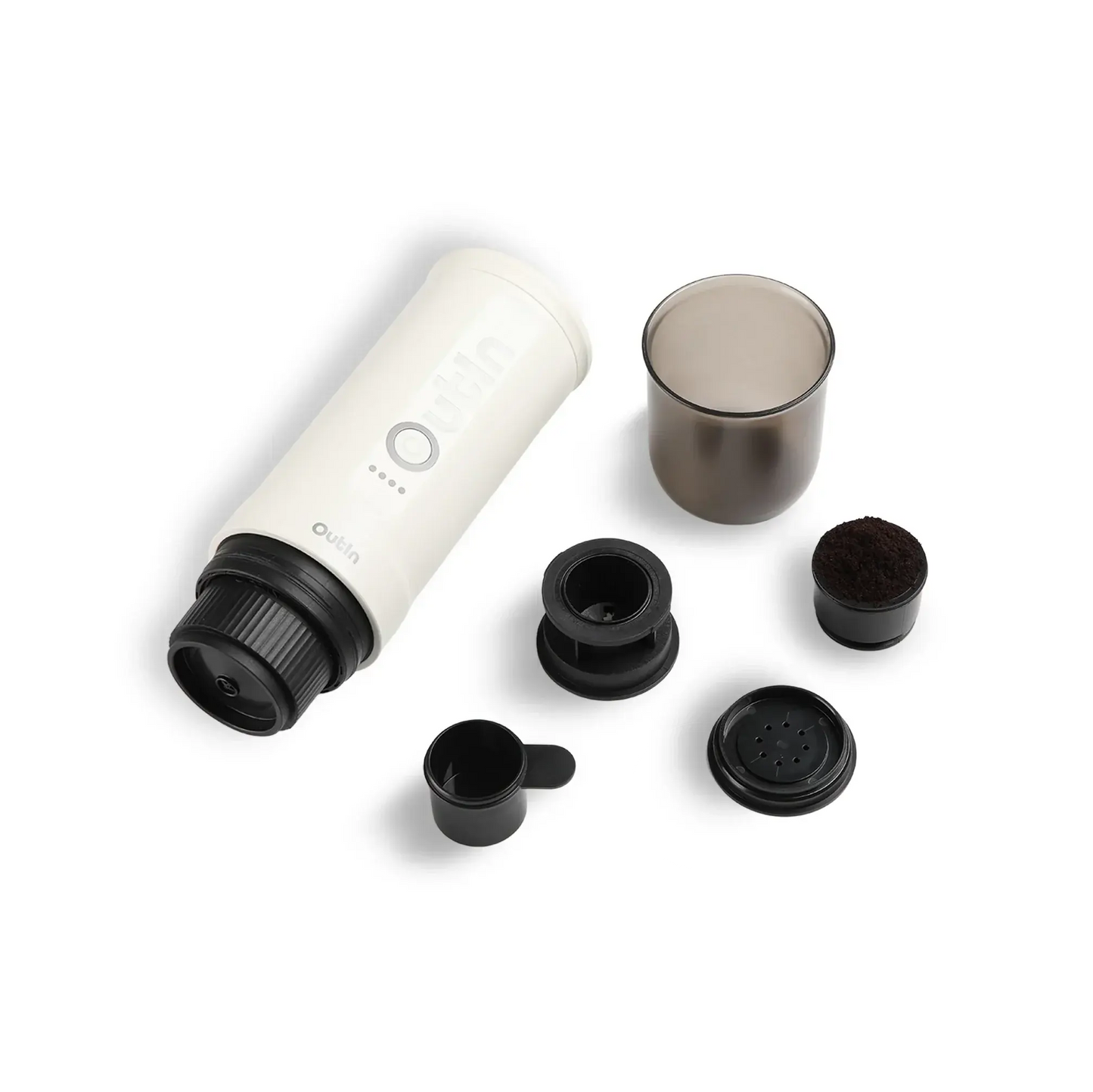 Nano Portable Espresso Machine (Pearl White) OutIn